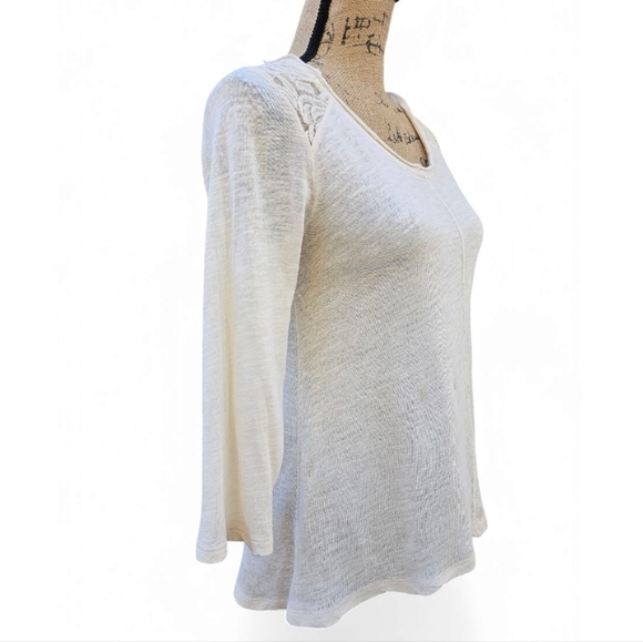 Cynthia Rowley Elegant Cream Lace Women's Top, Size M. - Picture 3 of 7